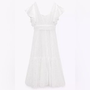 White Zara Eyelet Dress